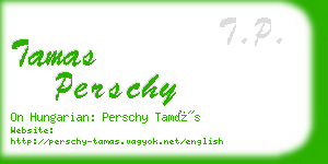 tamas perschy business card